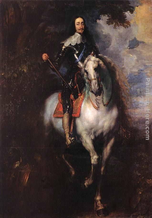 Equestrian Portrait of Charles I, King of England painting - Sir Antony van Dyck Equestrian Portrait of Charles I, King of England art painting